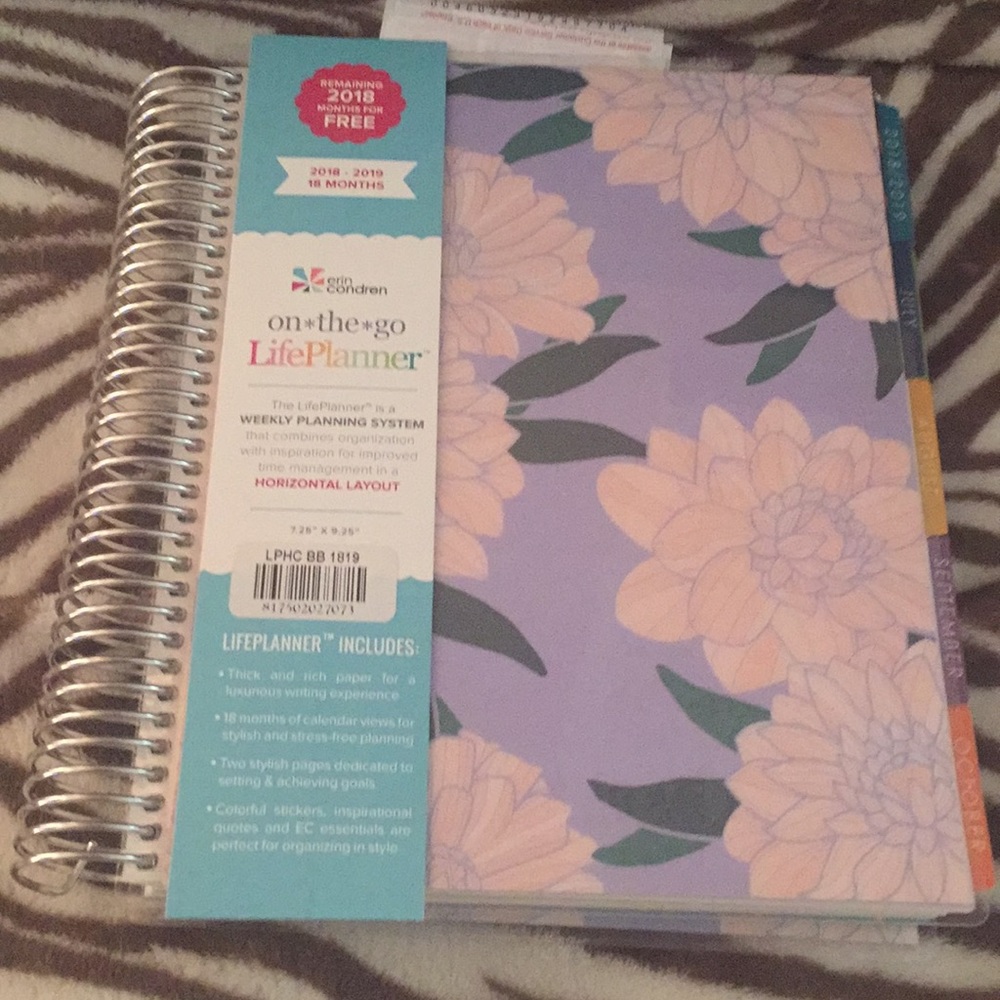 Erin concern on the go life planner brand new